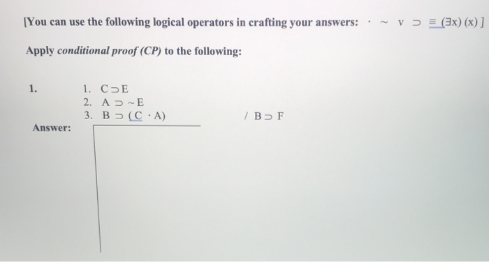 Solved [You can use the following logical operators in | Chegg.com