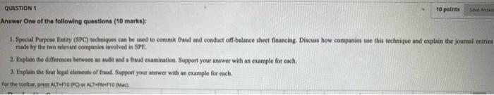 Solved QUESTION 1 10 points Save Anta Answer One of the | Chegg.com
