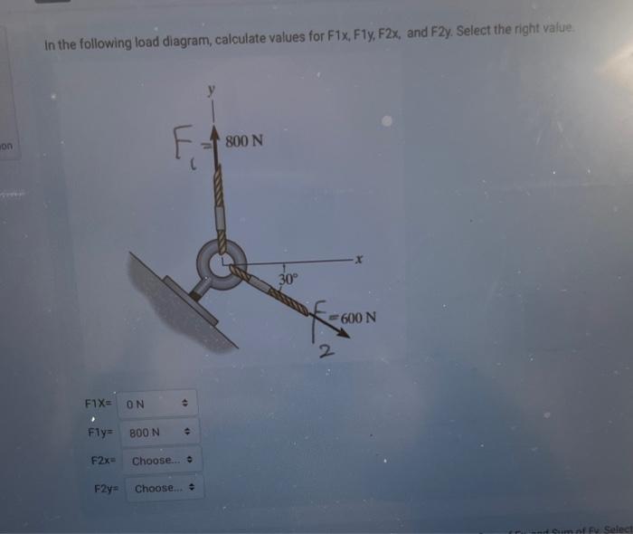 Solved on In the following load diagram, calculate values | Chegg.com