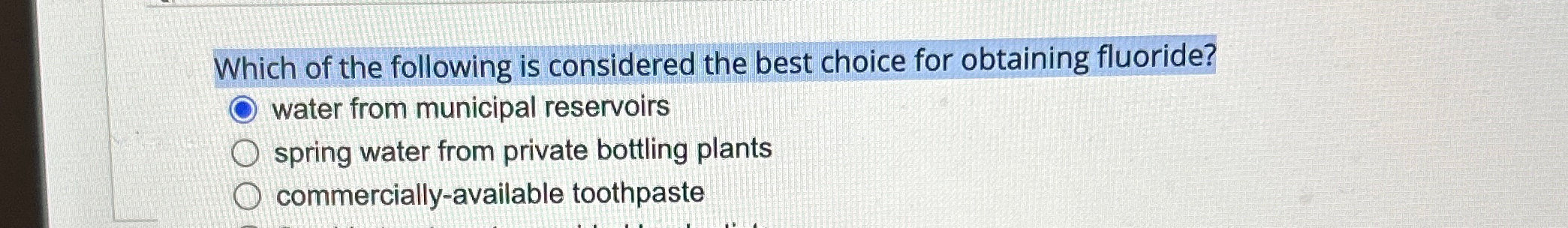 Solved Which of the following is considered the best choice | Chegg.com