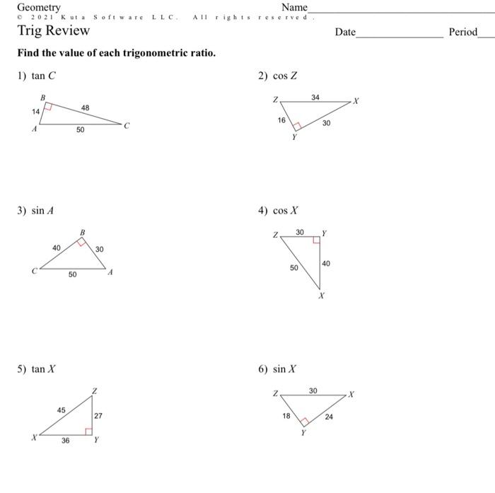 Solved Date Period Geometry Name 2021 Kuta Software LLC All | Chegg.com