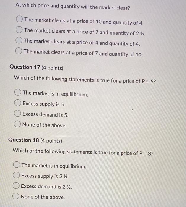 Solved Given is the following demand and supply function: - | Chegg.com