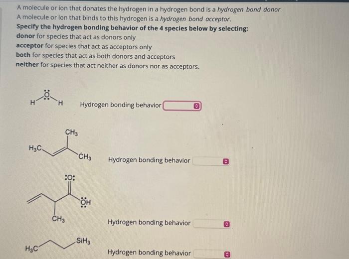 Solved A molecule or ion that donates the hydrogen in a | Chegg.com