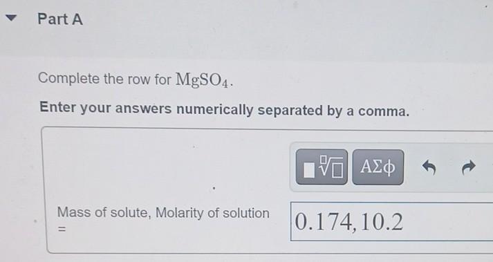 Solved Complete the table Solute Mass of solute Moles of Chegg