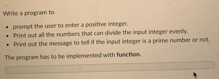 Solved Write a program to • prompt the user to enter a | Chegg.com