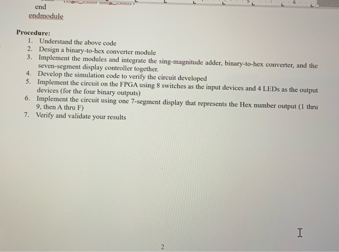 Adder Using Sign Magnitude Solved Lab 5: Sign-magnitude adder Purpose: Build a | Chegg.com