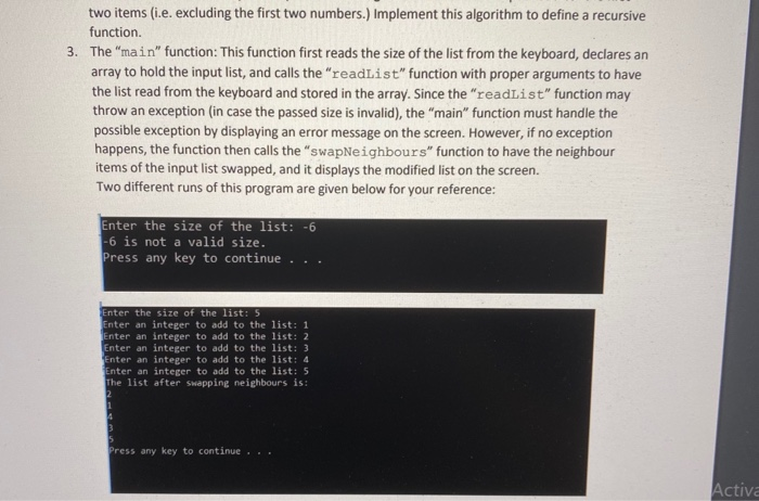Solved Write a program that first calls a function named | Chegg.com