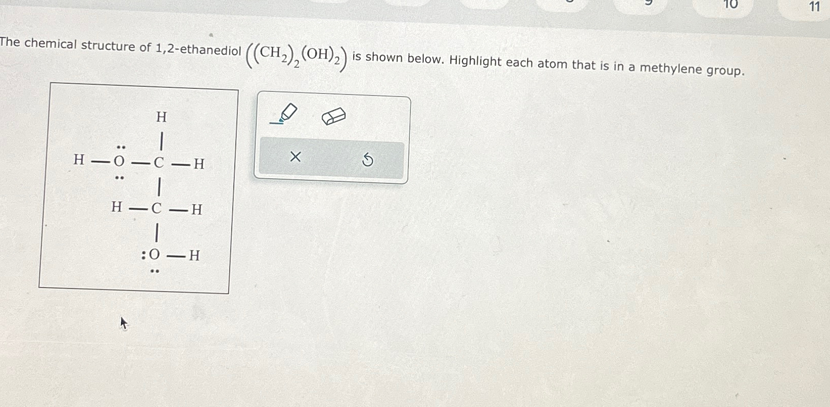 Solved The chemical structure of 1,2-ethanediol | Chegg.com