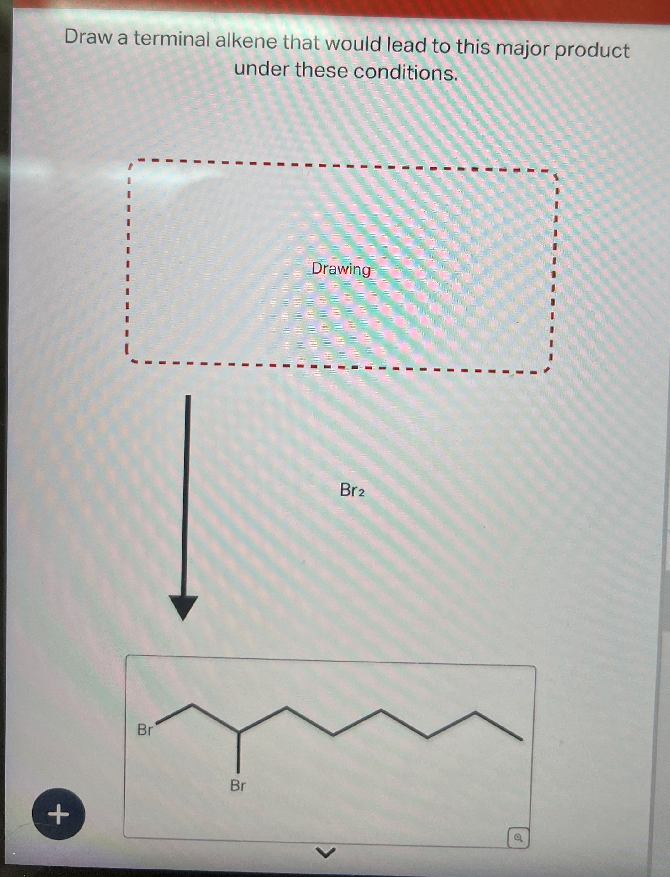 Solved Draw a terminal alkene that would lead to this major | Chegg.com