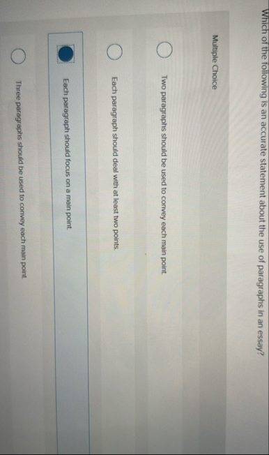Solved Which of the following is an accurate statement about | Chegg.com