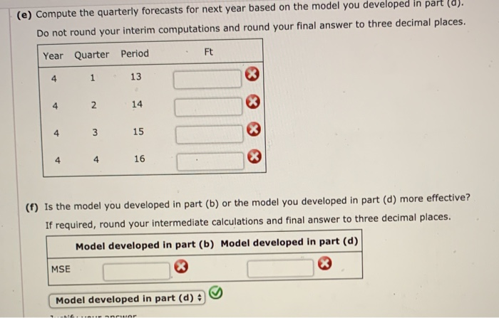 Solved Quarter Year 1 Year 2 Year 3 . w - (a) Choose the | Chegg.com