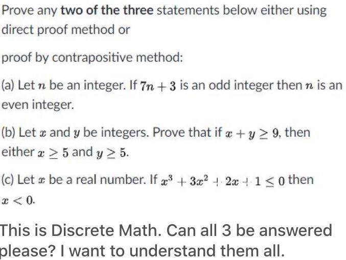 Solved This Is Discrete Math. I Just Need Part B To Be | Chegg.com