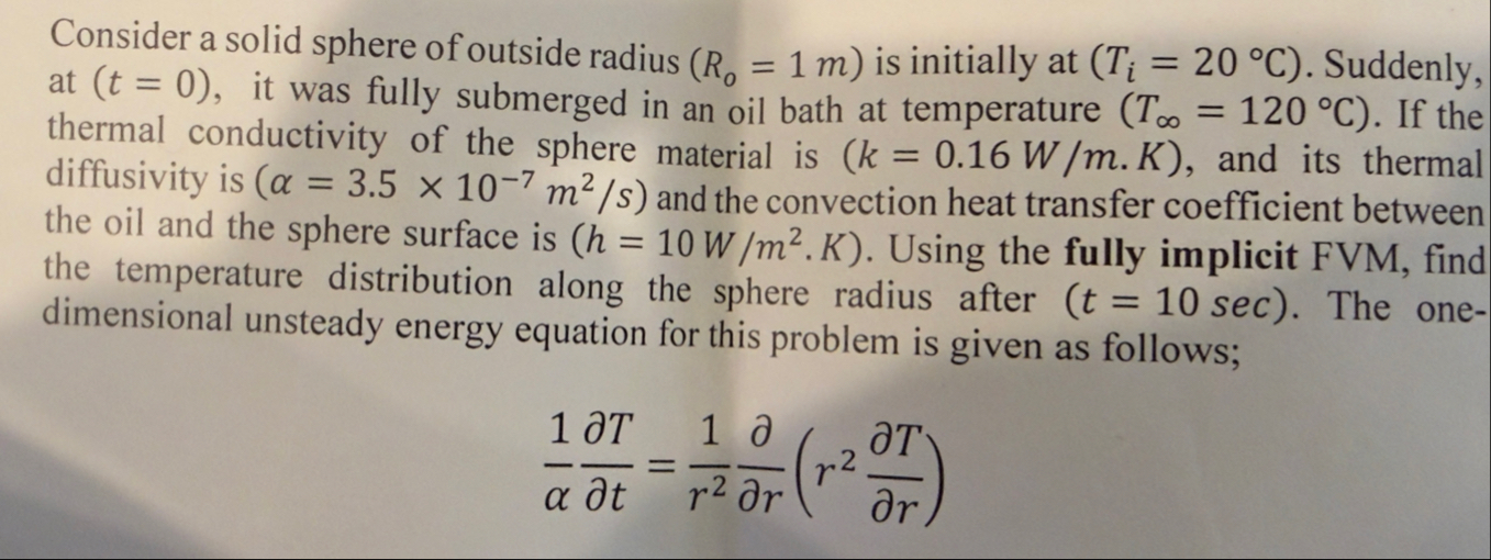 Consider a solid sphere of outside radius | Chegg.com