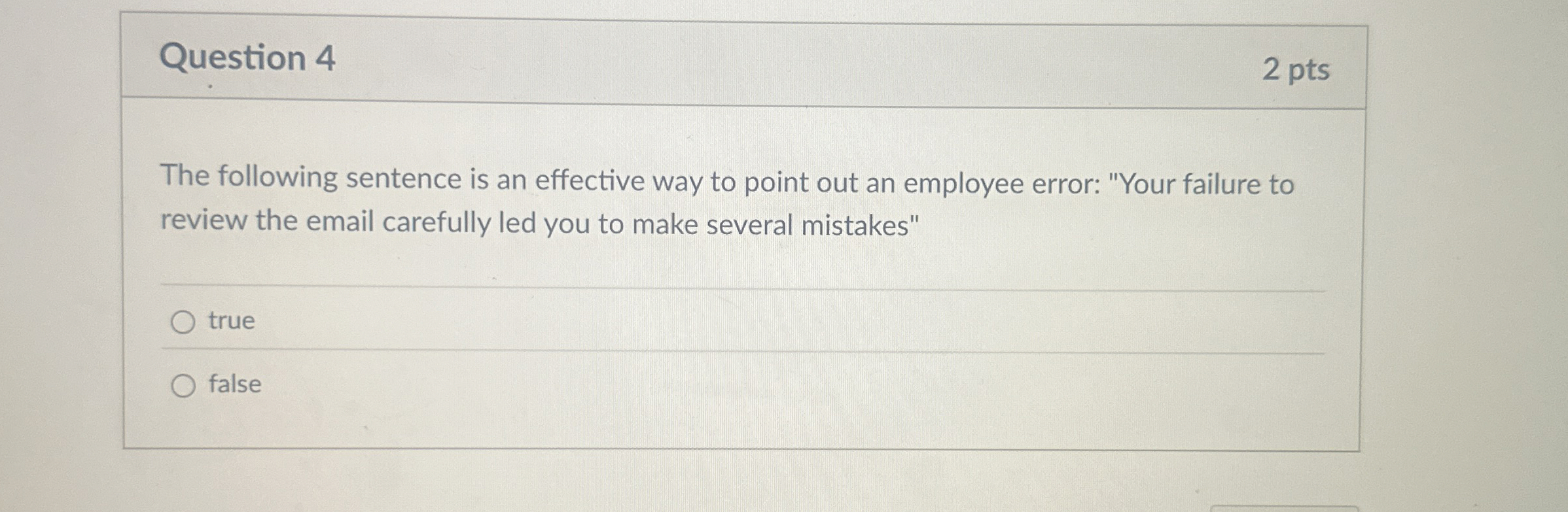 Solved Question 42 ﻿ptsThe following sentence is an | Chegg.com