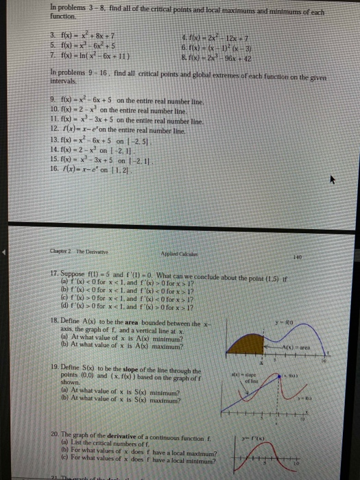 Solved In problems 3 - 8. find all of the critical points | Chegg.com