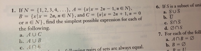 Solved 1 If N 1 2 3 4 A X X 2n 1 N E N Chegg Com