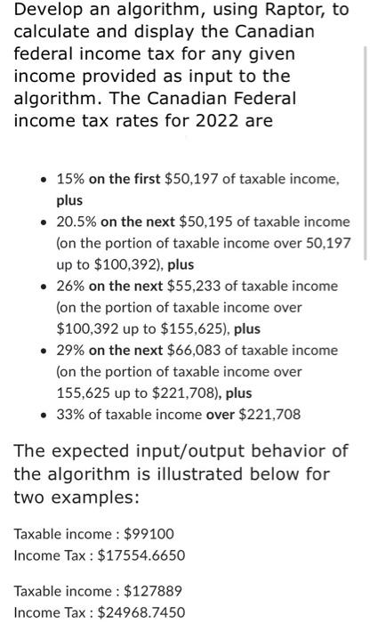 Solved Develop an algorithm, using Raptor, to calculate and | Chegg.com