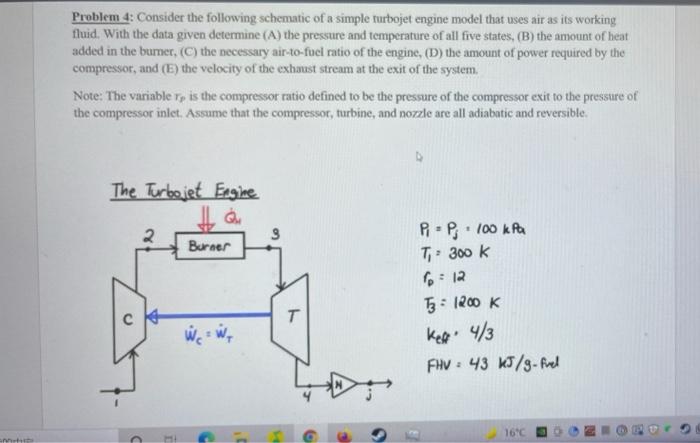 Solved Problem 4: Consider The Following Schematic Of A | Chegg.com