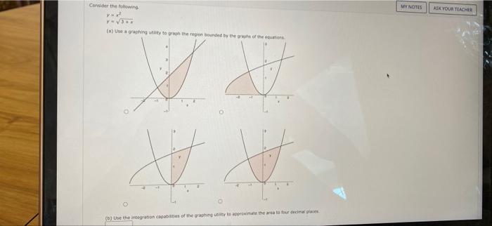 Solved Use a graphing utility to graph the region bounded by | Chegg.com