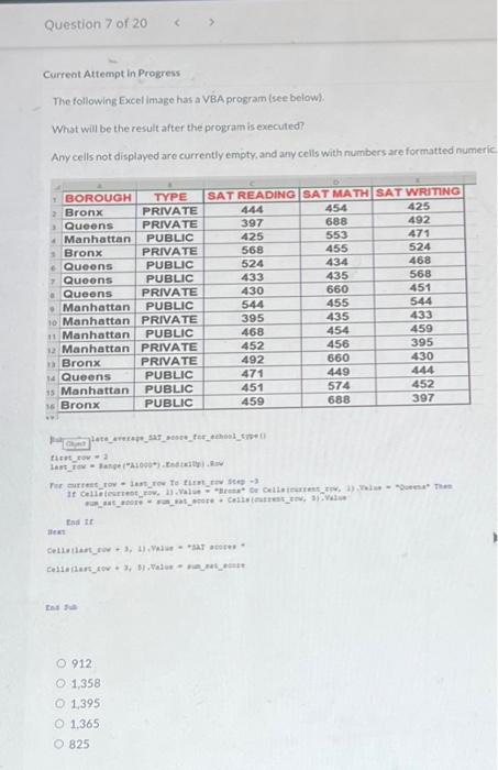 Solved Current Attempt in Progress The following Excel image | Chegg.com