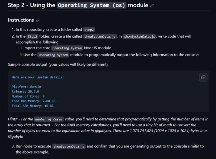 Solved Step 2 - Using the Operating System (os) module Q | Chegg.com
