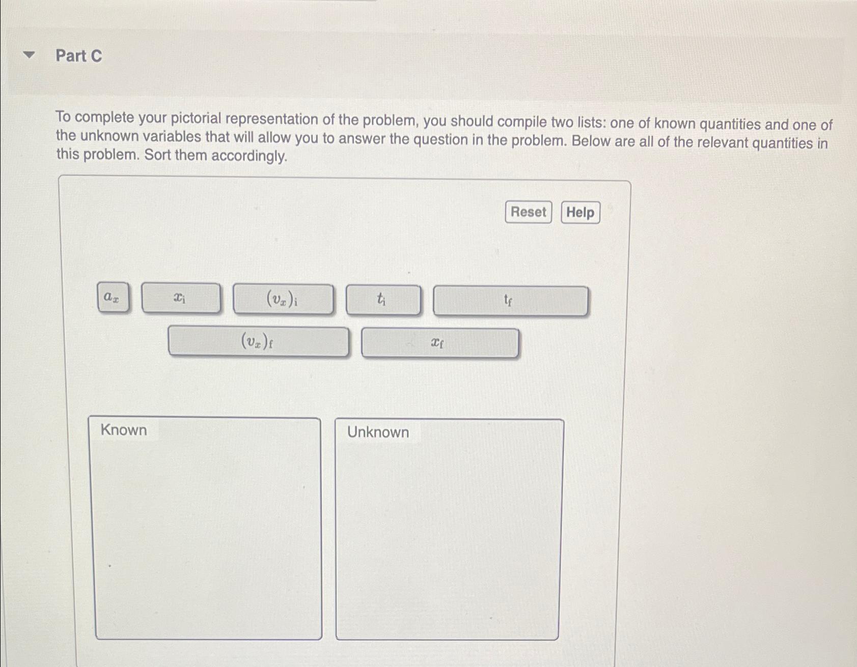 Part CTo complete your pictorial representation of | Chegg.com