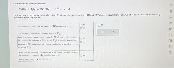 Solved Consider The Following Equilibrium: | Chegg.com