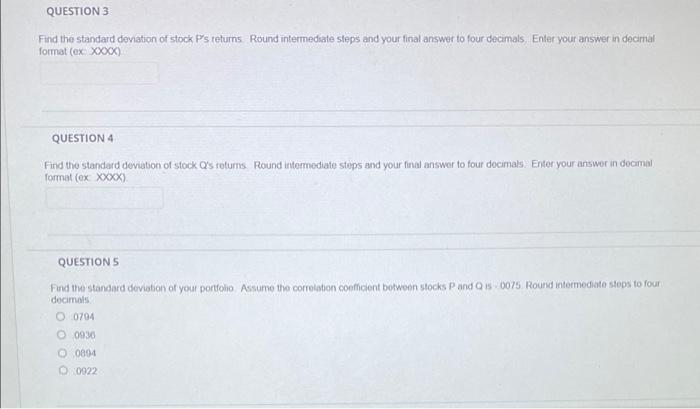 Solved Use the following information to answer the next four | Chegg.com