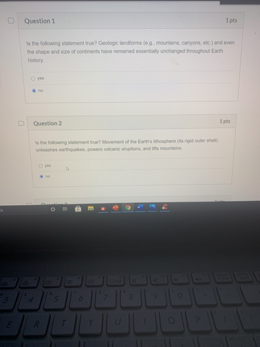 Solved Question 1 1 pts Is the following statement true? | Chegg.com