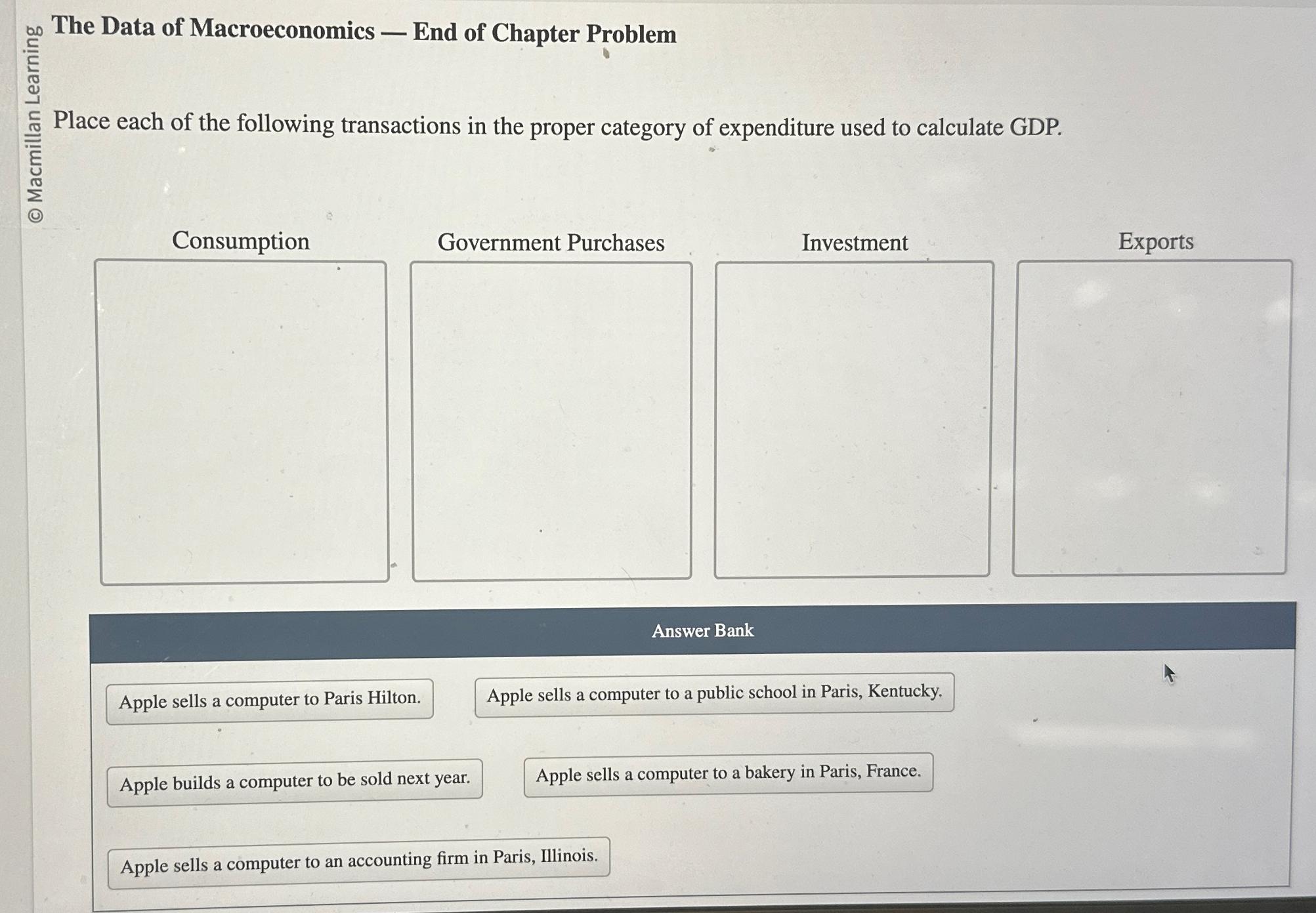 Solved The Data Of Macroeconomics - ﻿End Of Chapter | Chegg.com