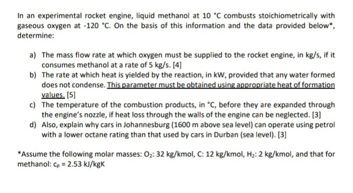 methanol rocket science experiment