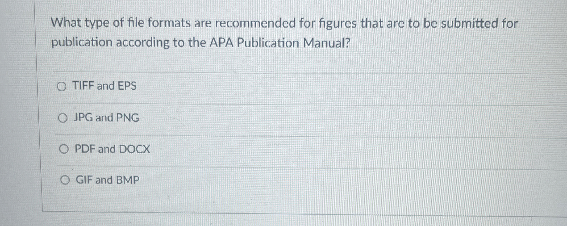 Solved What type of file formats are recommended for figures | Chegg.com