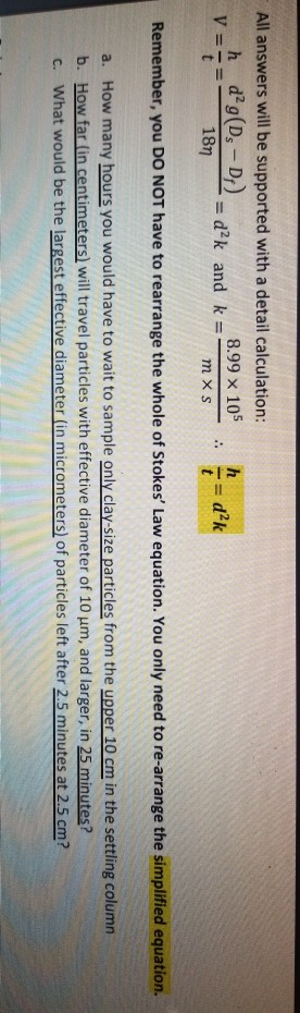 Solved Please answer A, B, and C with the equation provided, | Chegg.com