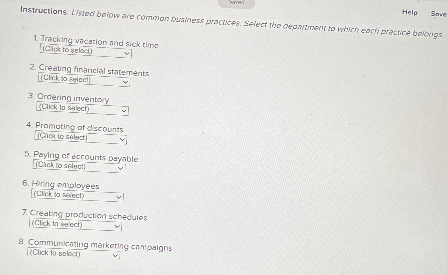 Common Business Practices