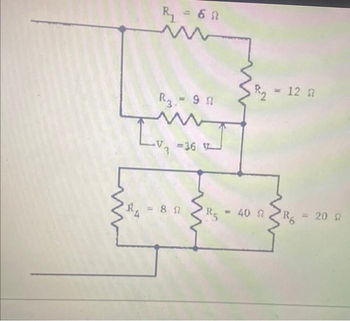 Solved total resistance and current across each resistor