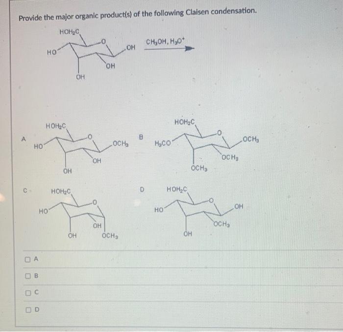 Solved Provide The Major Organic Product Of The Following | Chegg.com