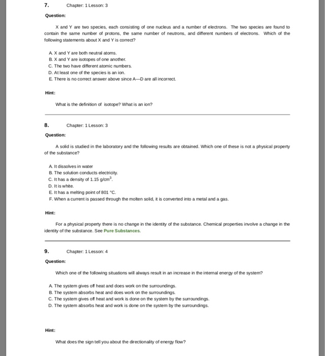 Solved 1. Chapter 1 Lesson 1 Question: What is the symbol | Chegg.com