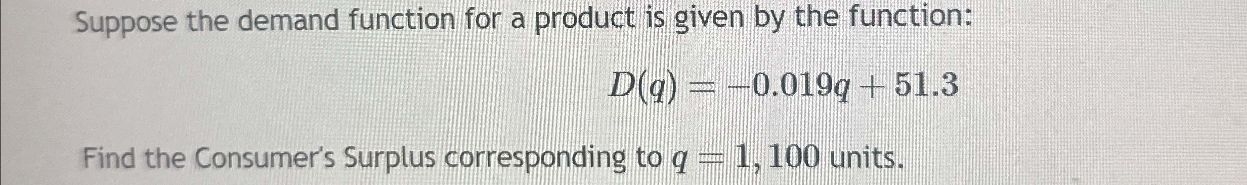 Solved Suppose the demand function for a product is given by | Chegg.com