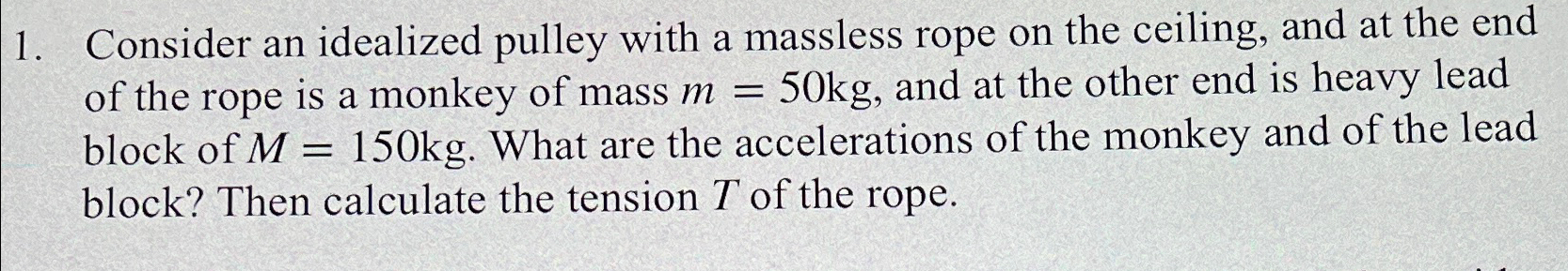 Solved Consider an idealized pulley with a massless rope on | Chegg.com