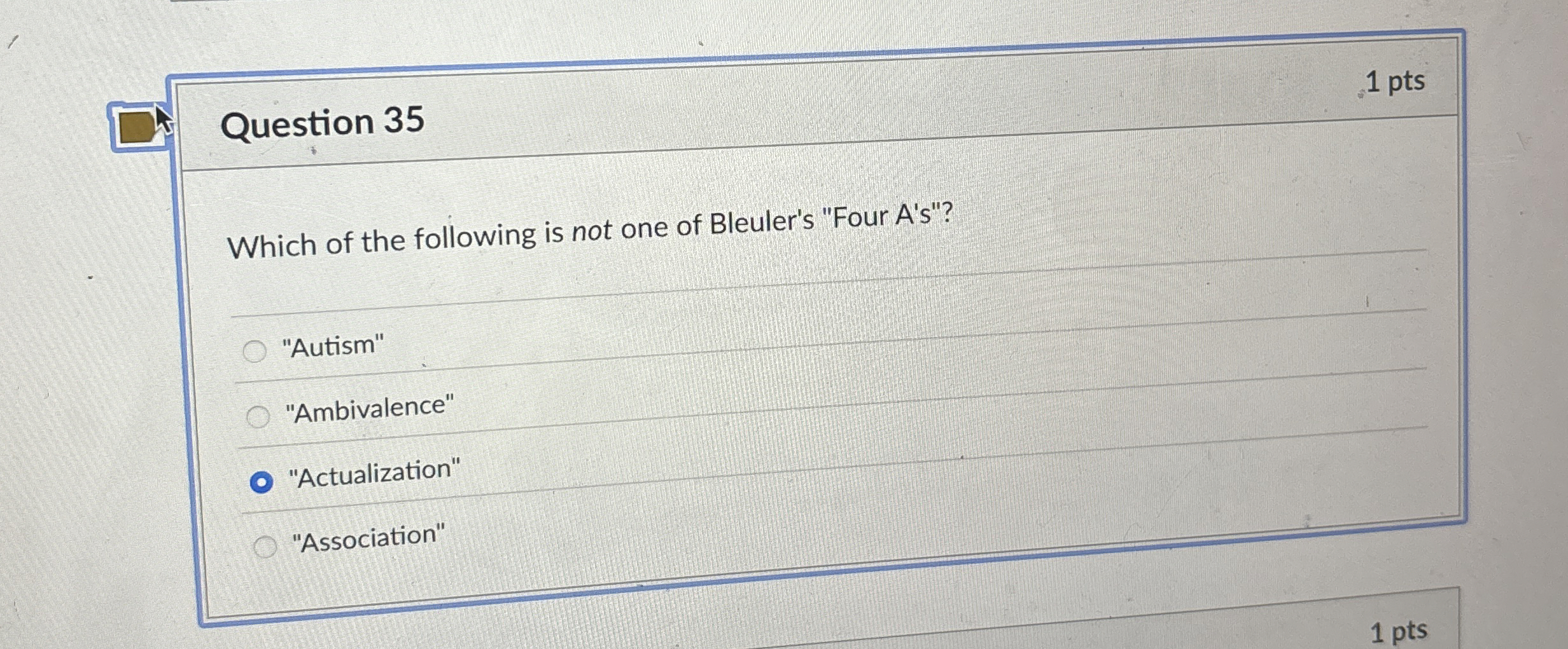 Solved Question 351 ﻿ptsWhich of the following is not one of | Chegg.com