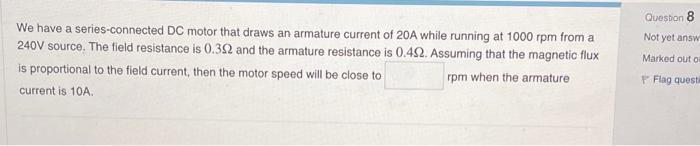 Solved Question 7 A three-phase induction motor is rated at | Chegg.com