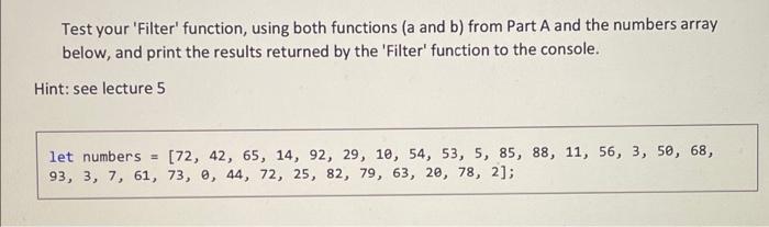 Solved A higher-order function is a function that operates | Chegg.com
