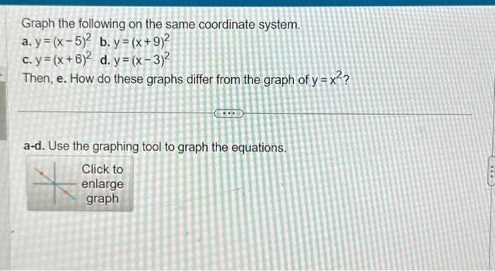 Solved Graph the following on the same coordinate system. | Chegg.com