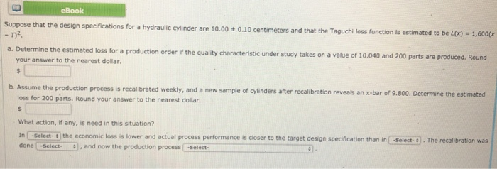 Solved Check My Work (1 remaining) eBook Suppose that the | Chegg.com