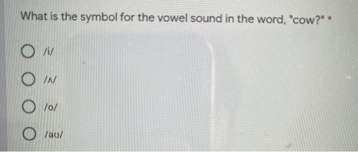 Solved What Is The Symbol For The Vowel Sound In The Word Chegg Com