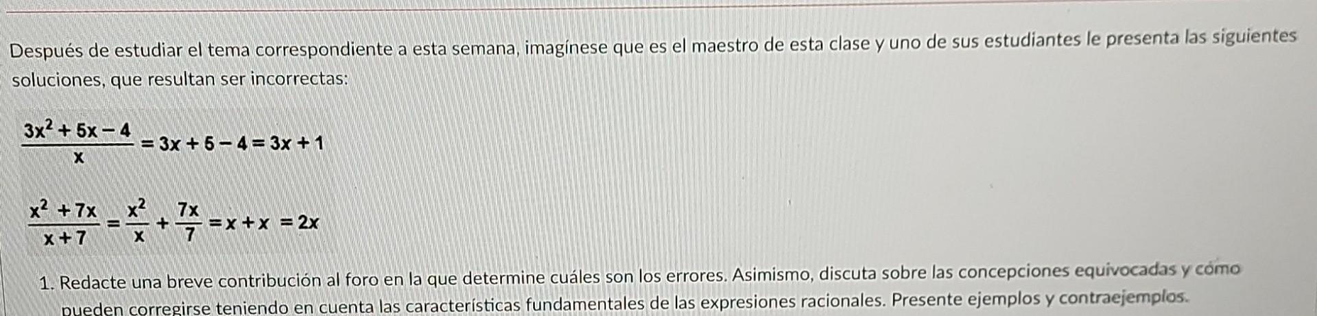 Después de estudiar el tema correspondiente a esta semana, imaginese que es el maestro de esta clase y uno de sus estudiantes