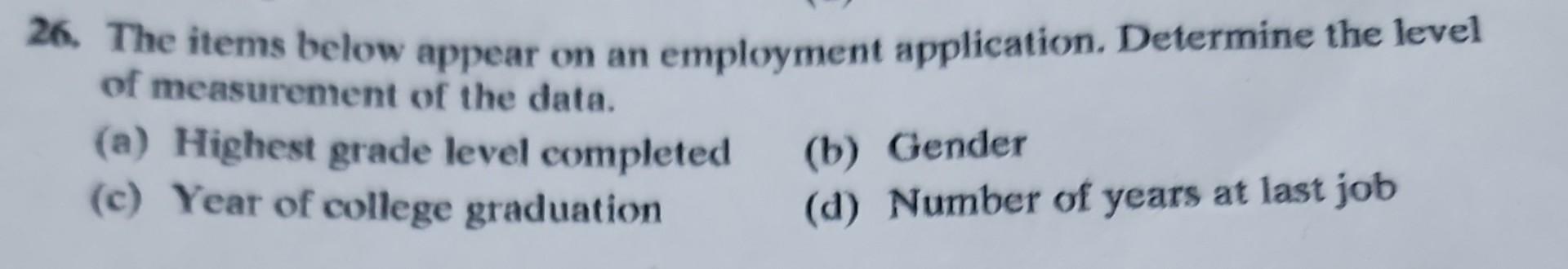 solved-26-the-items-below-appear-on-an-employment-chegg