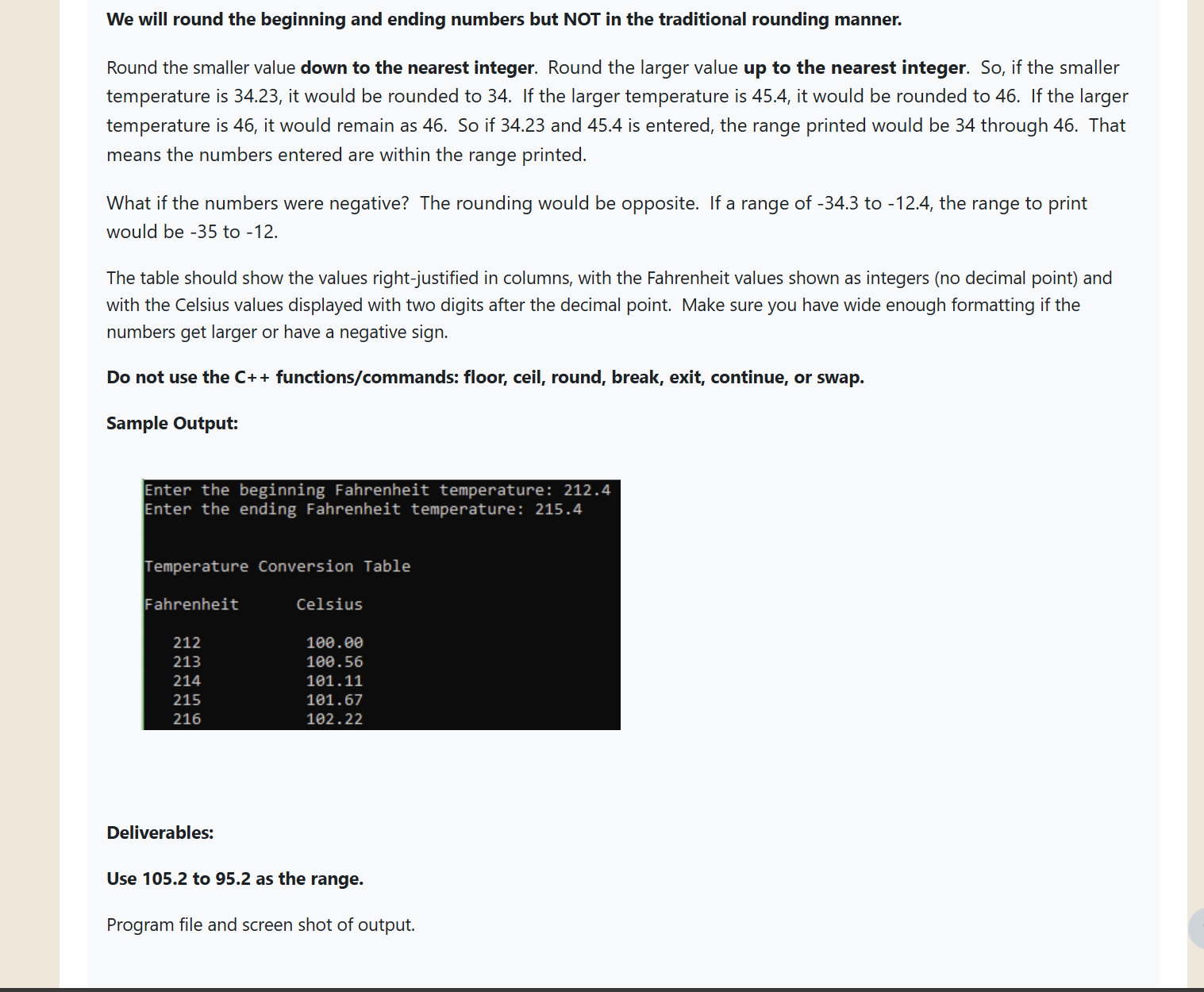 Solved ** The program used is C++** We will round the | Chegg.com