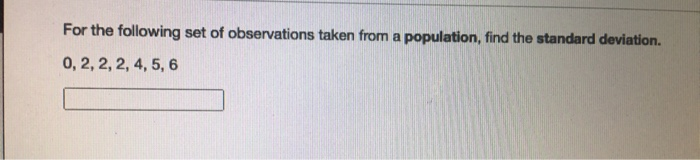 Solved For the following set of observations taken from a | Chegg.com
