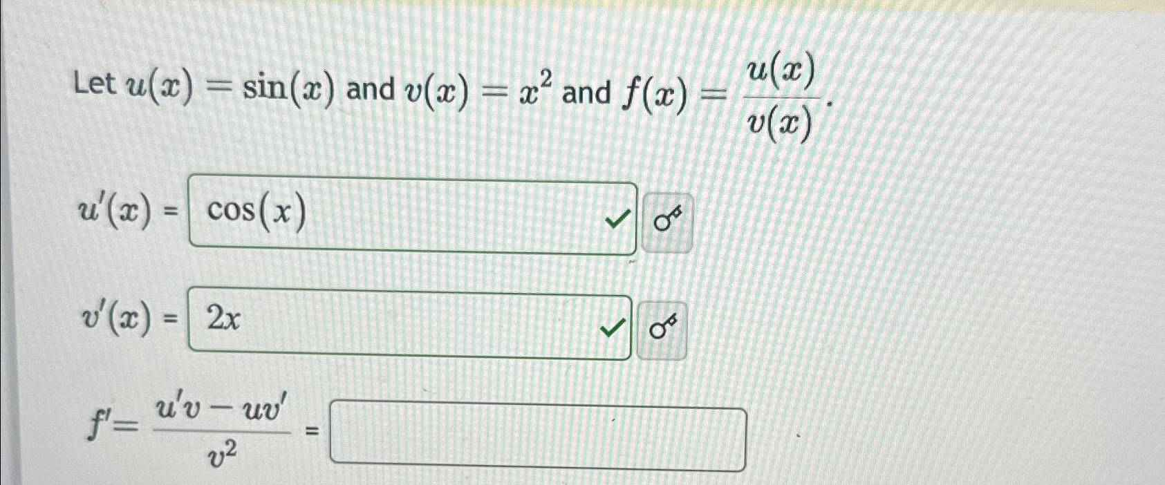 Solved Let u(x)=sin(x) ﻿and v(x)=x2 ﻿and | Chegg.com